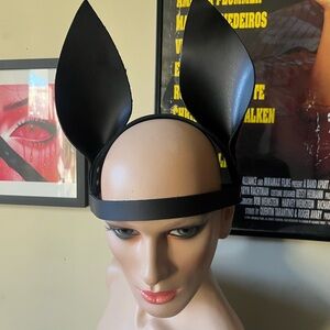 Leather Bunny/Pony Headband